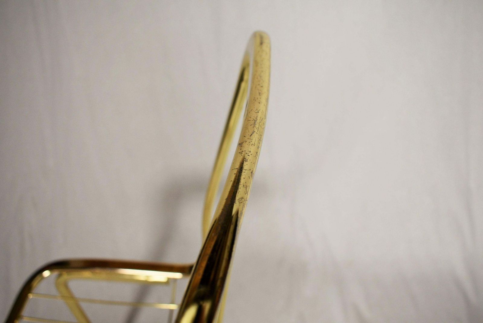 photo for sale Pair Of Midcentury Design Chrome Chairs /Gastone Rinaldi, 1970s