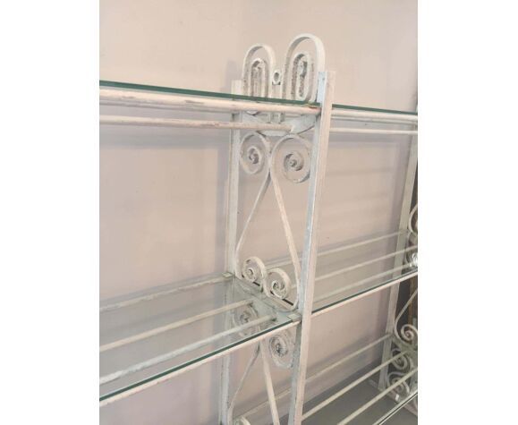 20th Century Florist's Shelf In Wrought Iron France 1920 photo vintage