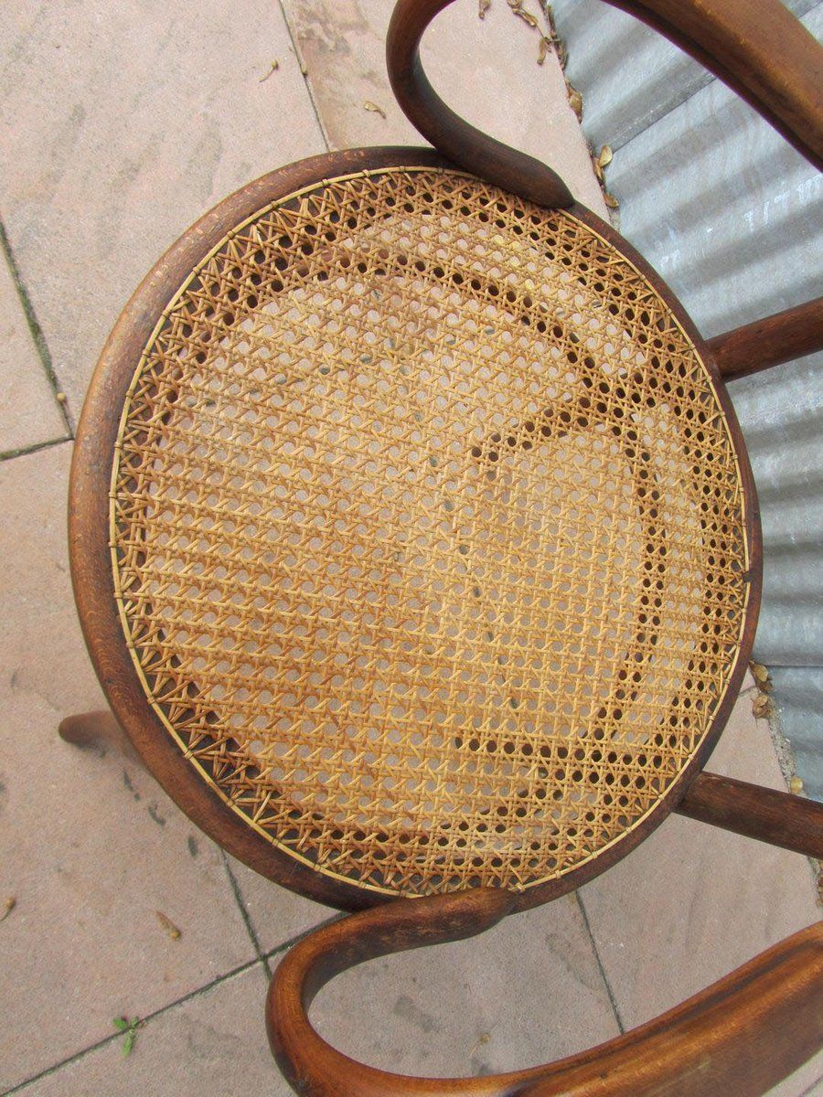 Austrian Bentwood & Cane Armchair From Josef Hofmann, 1900s photo for sale
