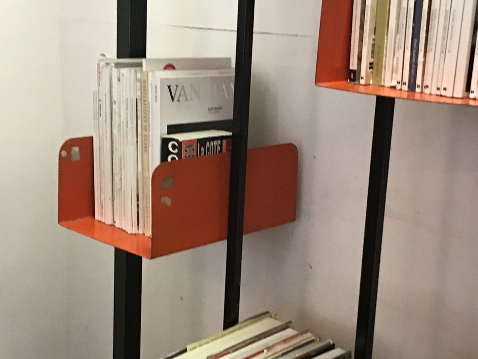 1950’s Industrial French Modular Shelving Bookcase photo Furniture