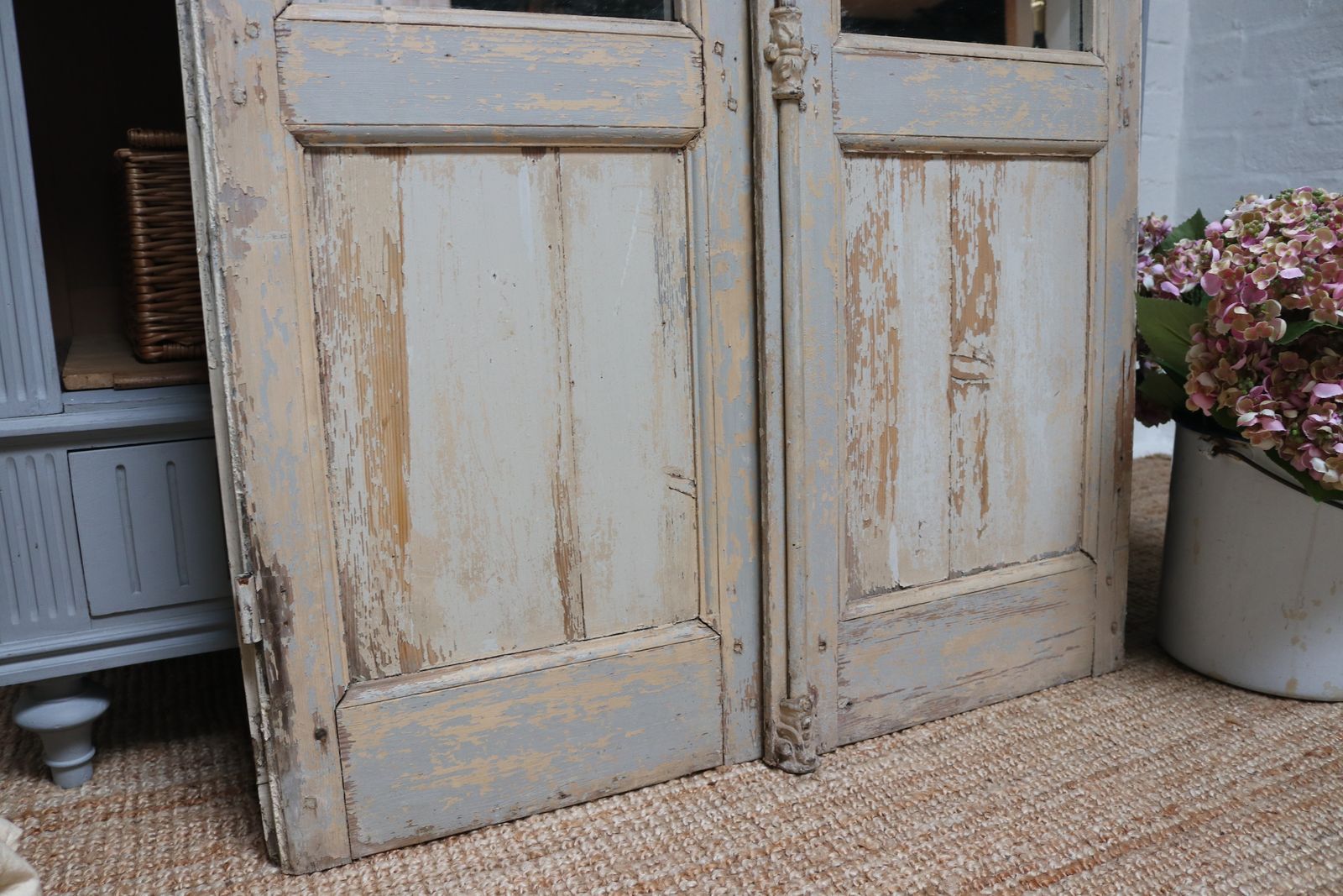 2000.0 Antique French Huge 250cm High Stately Home Window Frame Floor Mirror photo