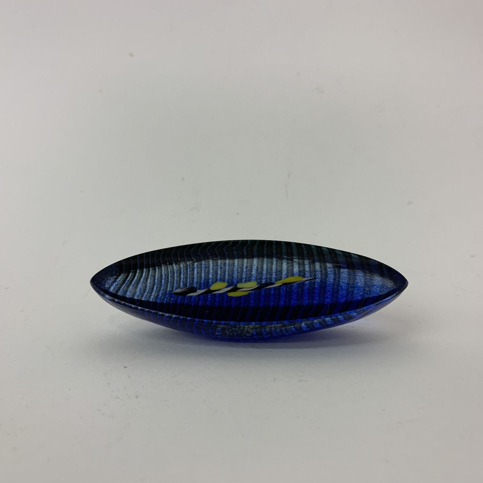 Bertil Vallien For Kosta Boda Sweden Miniature Boat Sculpture 'Journey' photo vintage