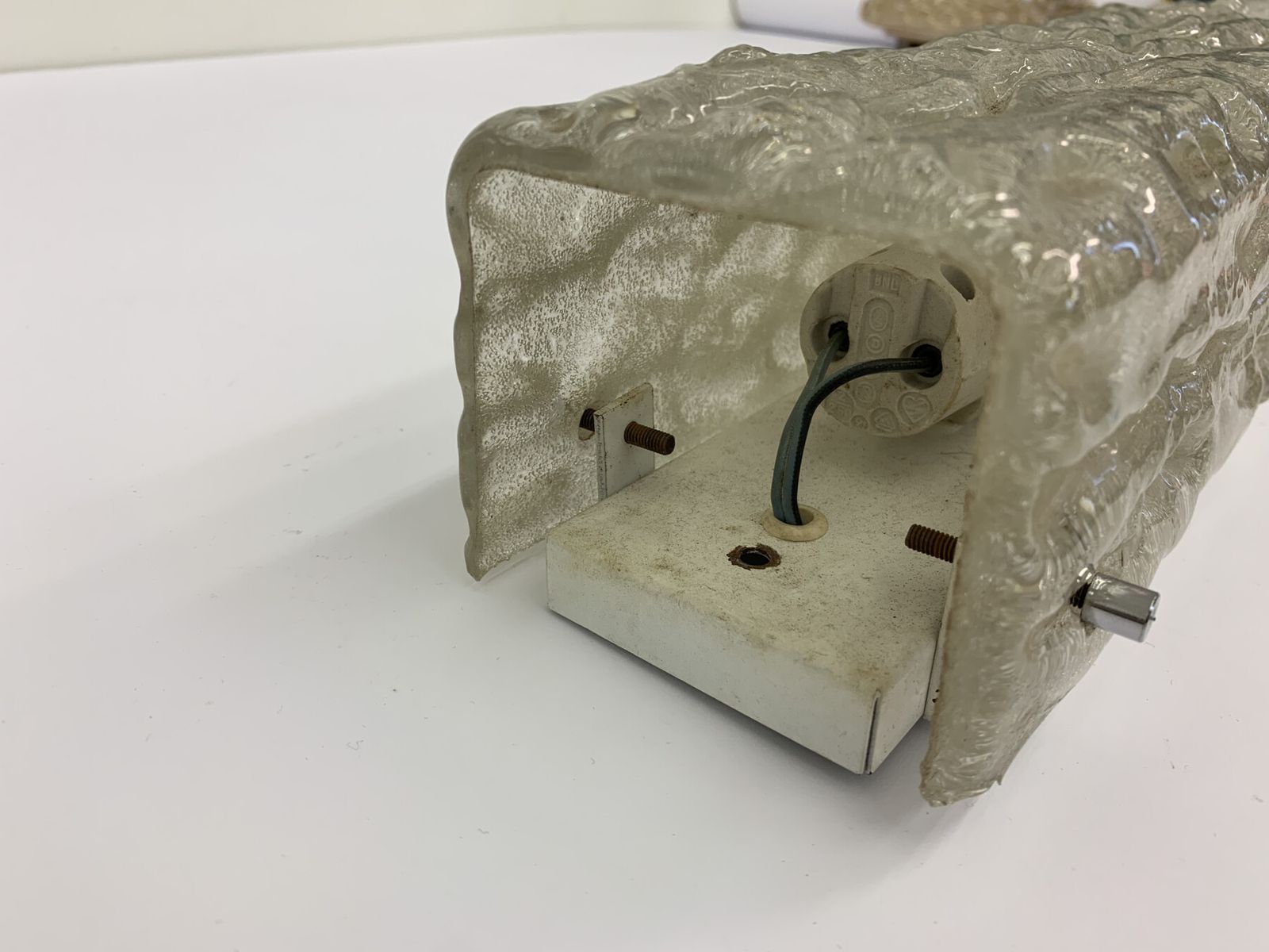 Mid Century Design Glazen Wandlamp Van Honsel Duitsland, Jaren 1970 photo vinterior