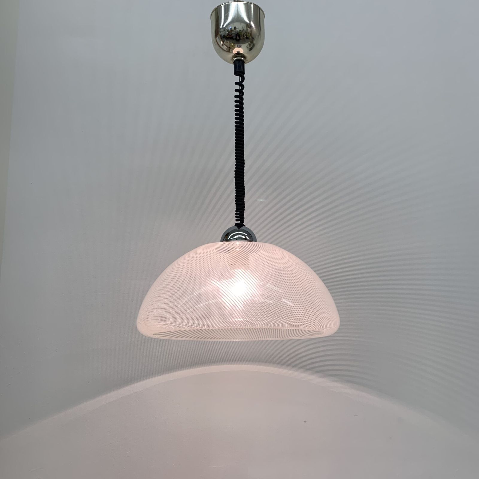 Post Modern Iguzzini Guzzini Italian Design Hanging Lamp, 1970’s photo vinterior
