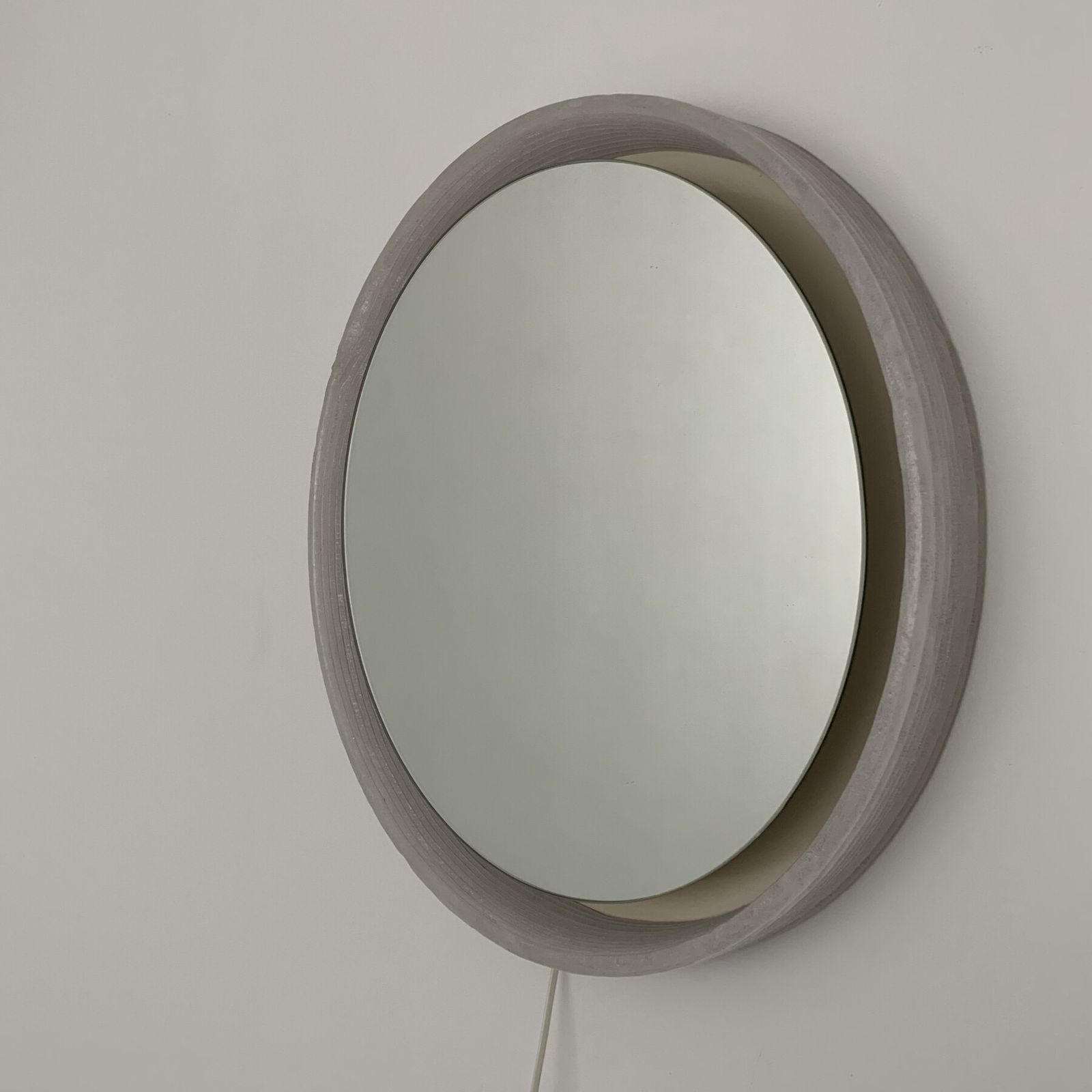 Hillebrand Lucite Mirror With Backlight , 1970’s
