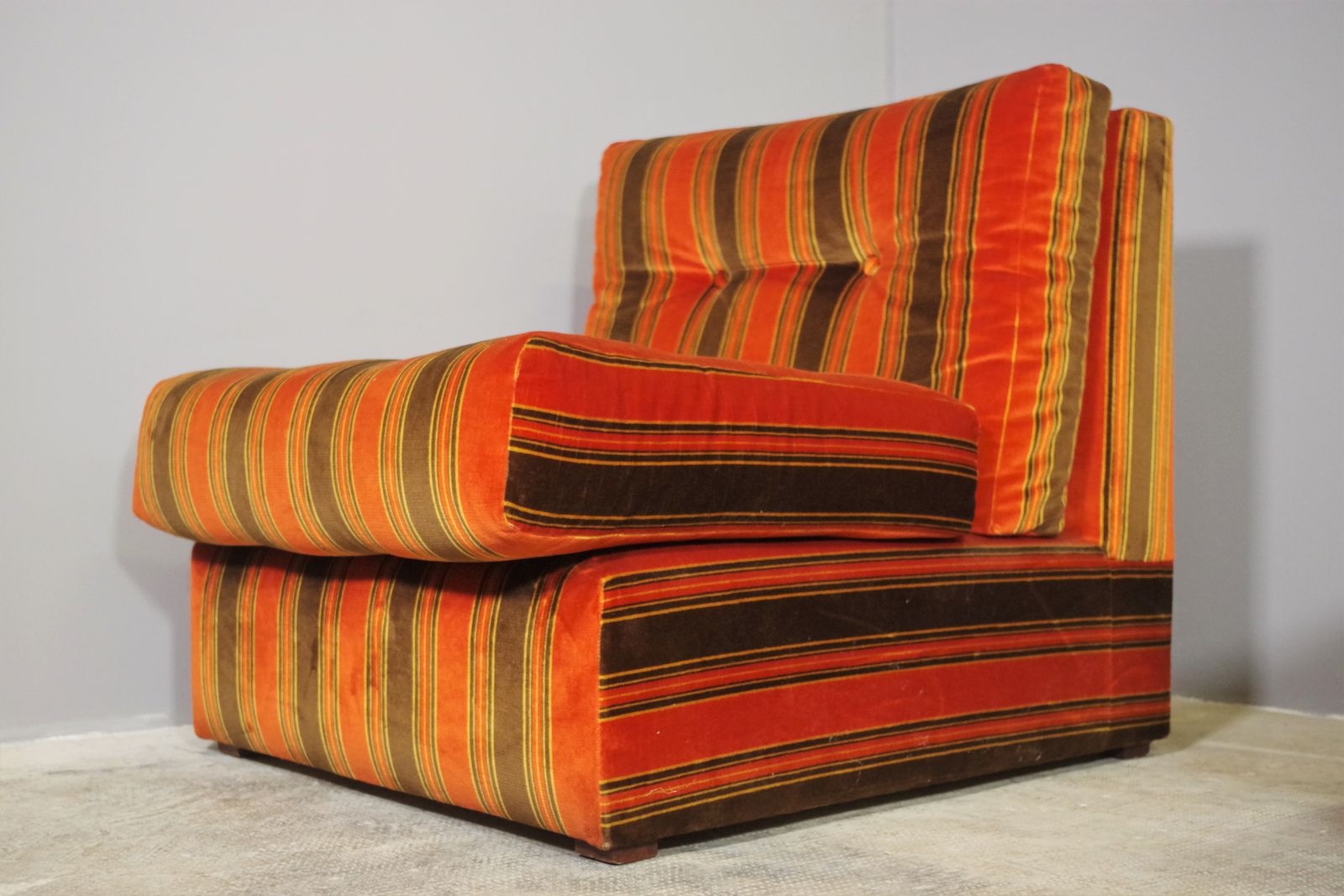 Striped Armchairs, 70s, 1970s, Vintage photo buy