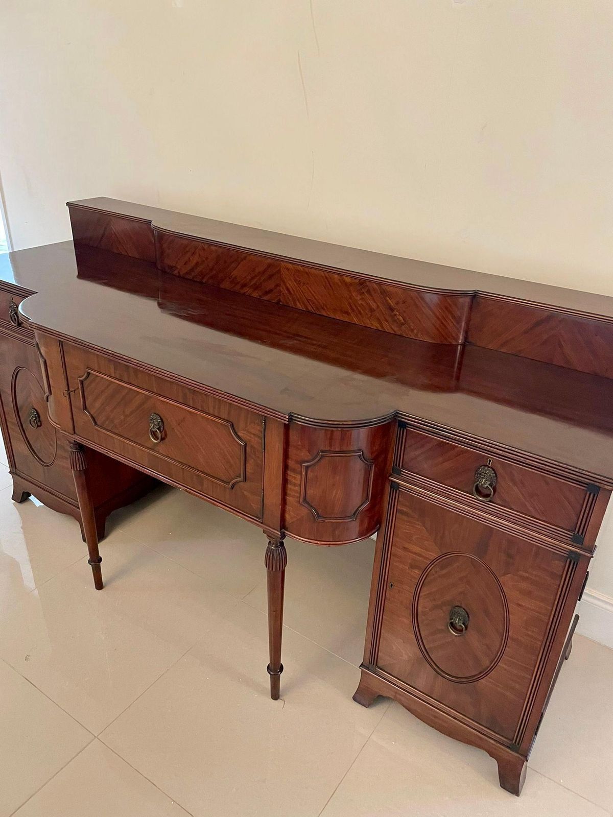 Outstanding Antique Edwardian Mahogany Sideboard By Goodall Of Manchester photo for sale