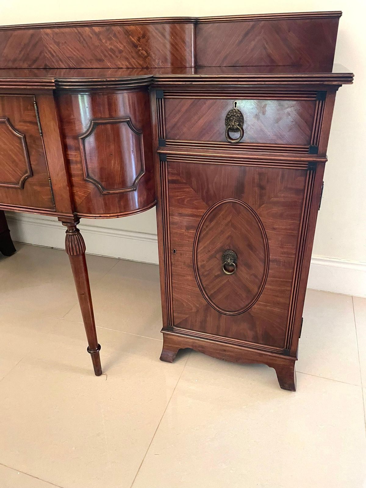 Outstanding Antique Edwardian Mahogany Sideboard By Goodall Of Manchester photo 5650.0