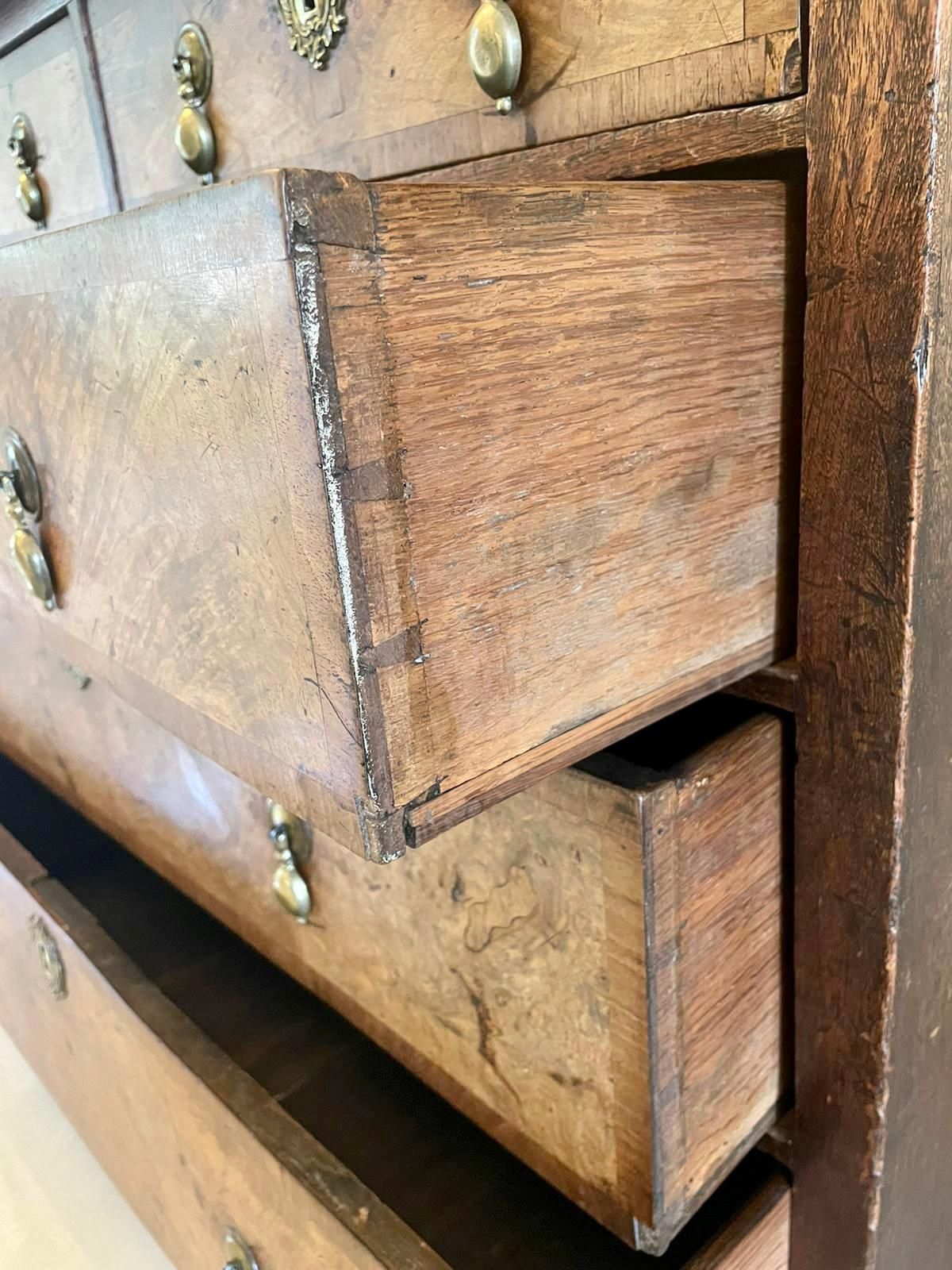 Antique George I Quality Walnut Chest Of Drawers photo for sale
