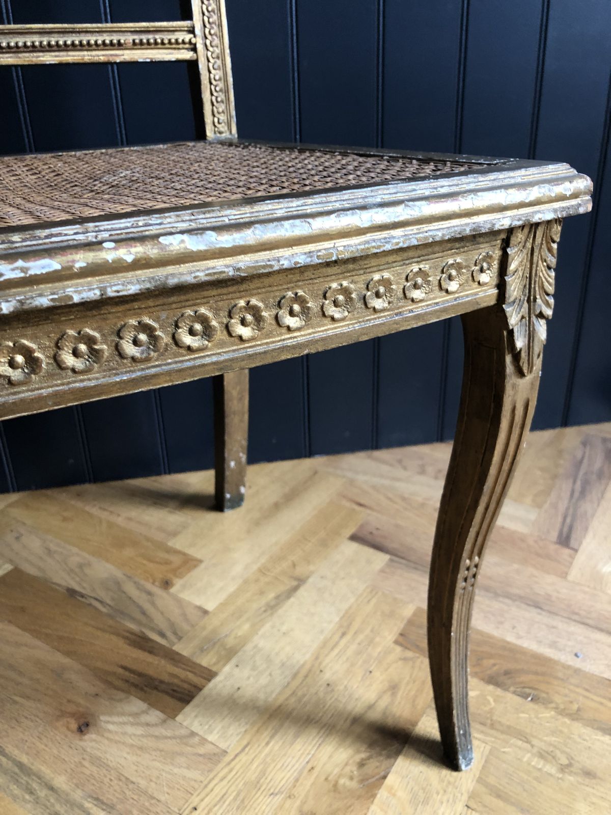 Regency Giltwood And Cane Seated Occasional Chair, 1810 photo vinterior