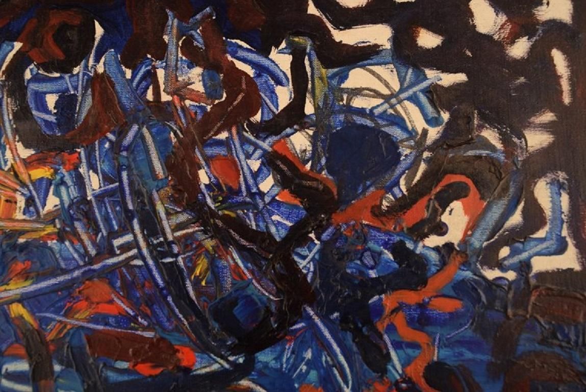 Sven Inge Höglund  Oil On Canvas  Abstract Composition  1960s/70s photo Art