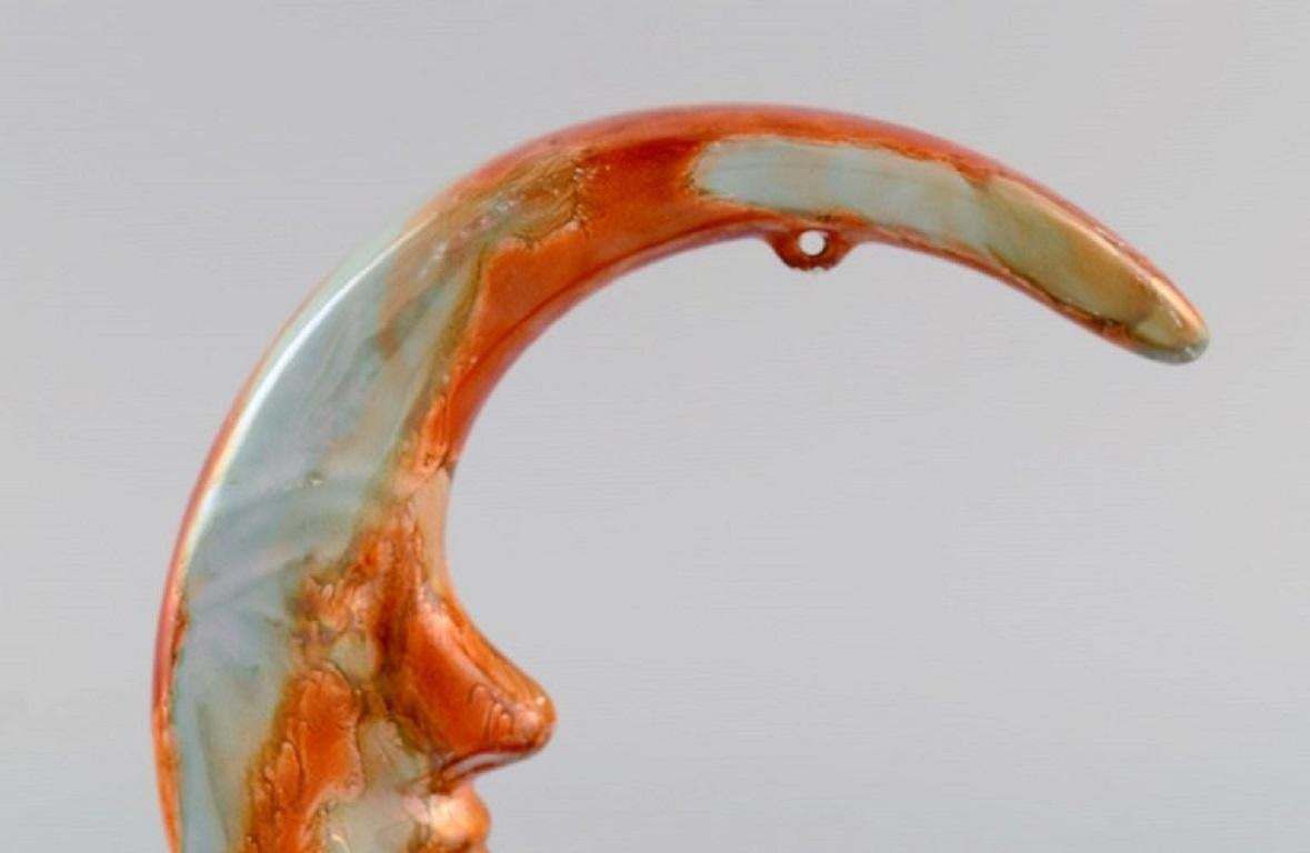 European Studio Ceramicist, Tealight Candle Holder Shaped Like The Moon photo 176.0