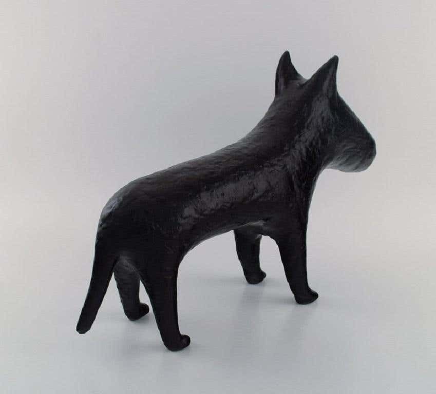 Unknown French Designer, Large Sculpture In Stoneware, English Bull Terrier photo Art