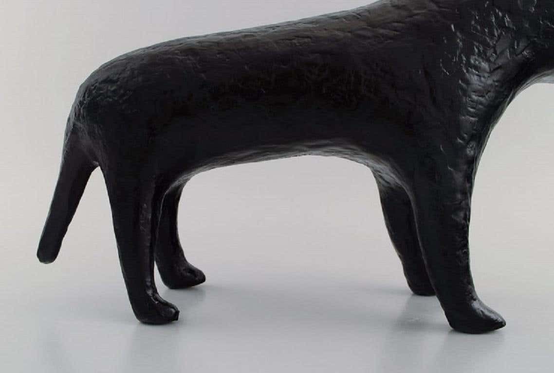 photo furniture Unknown French Designer, Large Sculpture In Stoneware, English Bull Terrier
