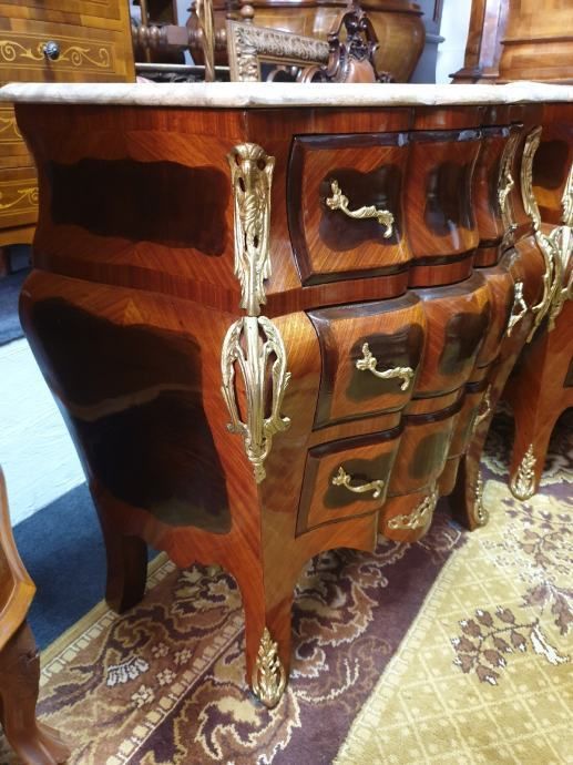 Chests Of Drawers With Brass Applications photo vintage
