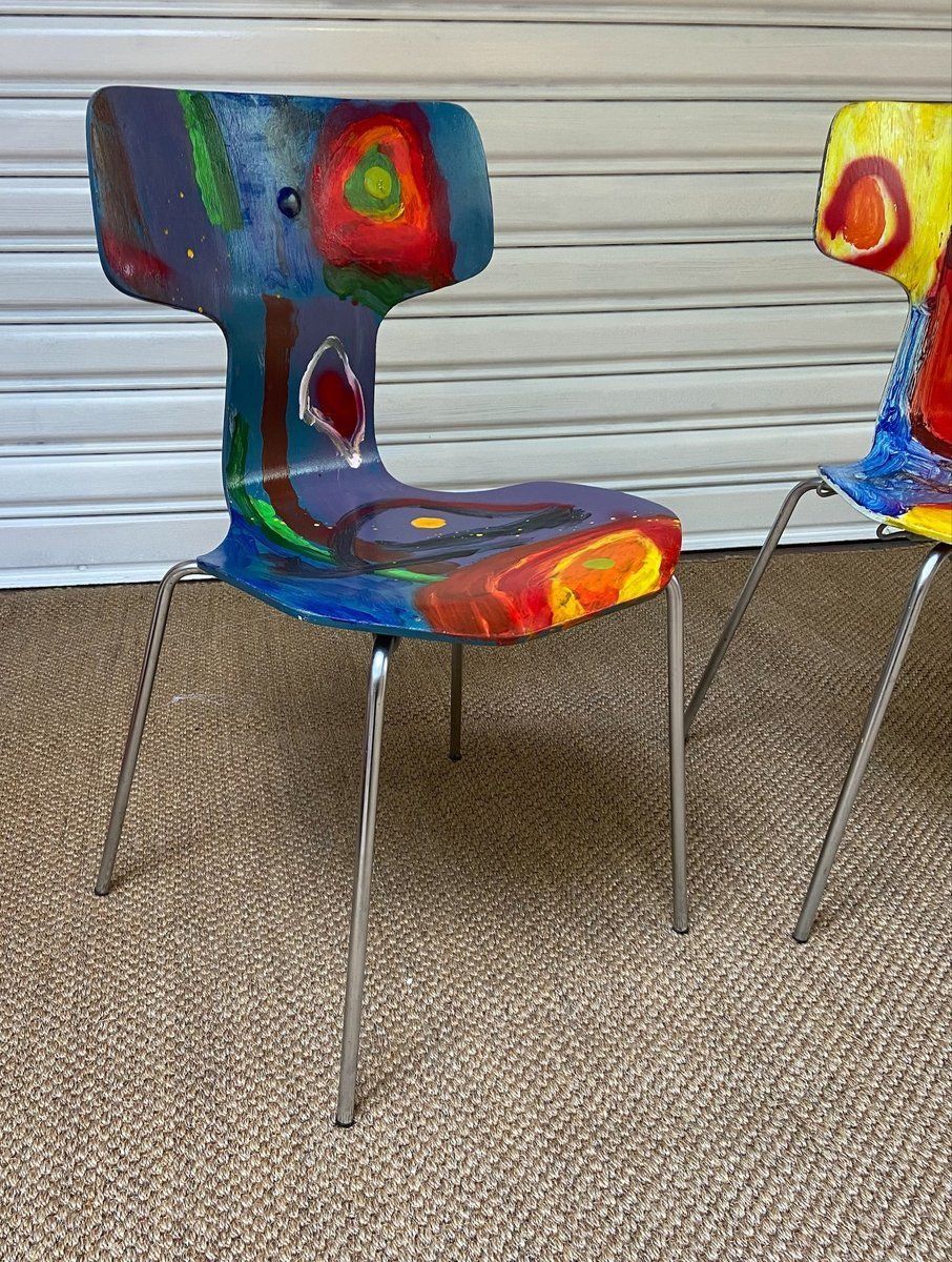 T 3130 Chairs By Arne Jacobsen X Rolf Gjedsted 1968 Set Of 2 photo Furniture