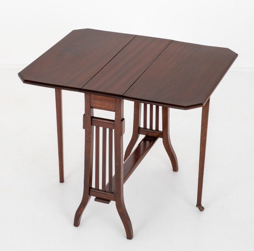Mahogany Sutherland Table Victorian Side 1880 photo furniture