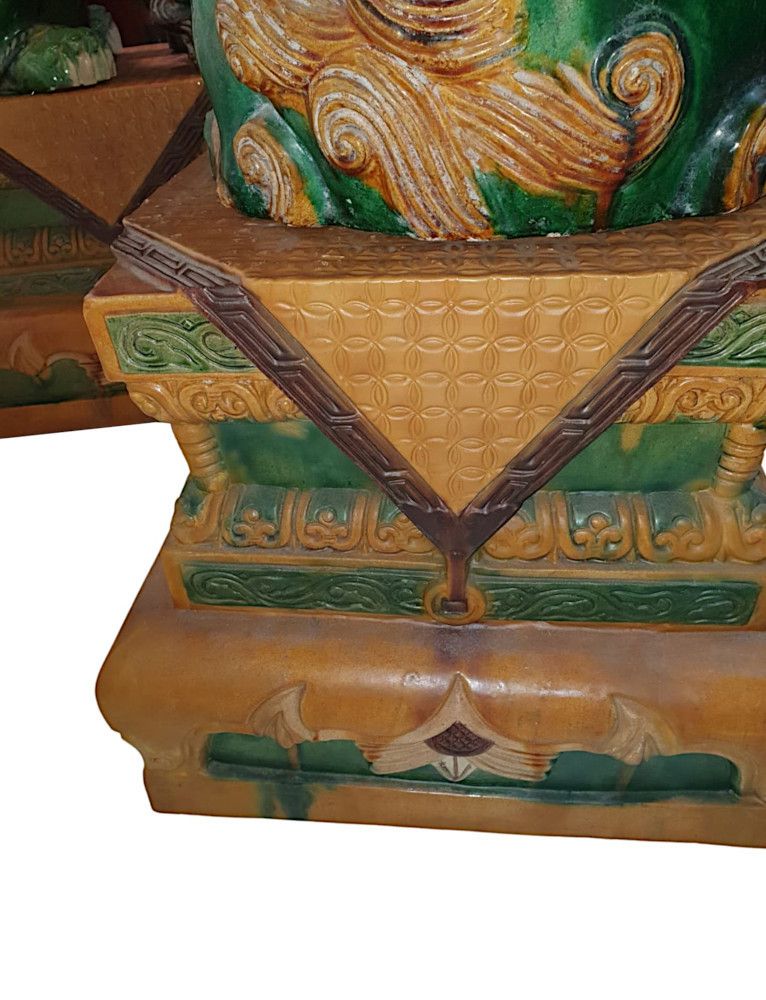 photo furniture A Rare And Important Pair Of Early 20th Century  Chinese Export Foo Dogs