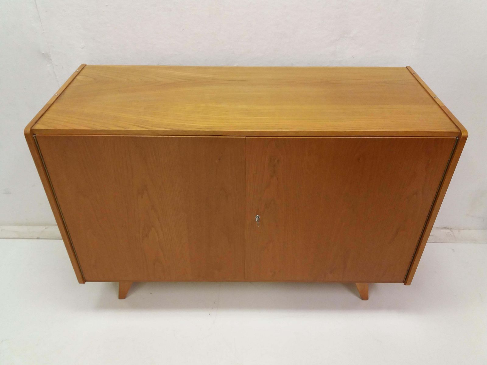 1960 Retro Oak Chest Of Drawers Jiroutek, Czechoslovakia photo for sale