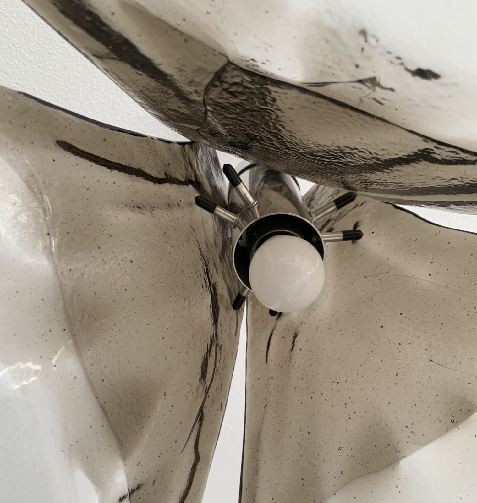 photo furniture Mazzega Murano Glass Italiaans Design Hanglamp, Jaren 1970
