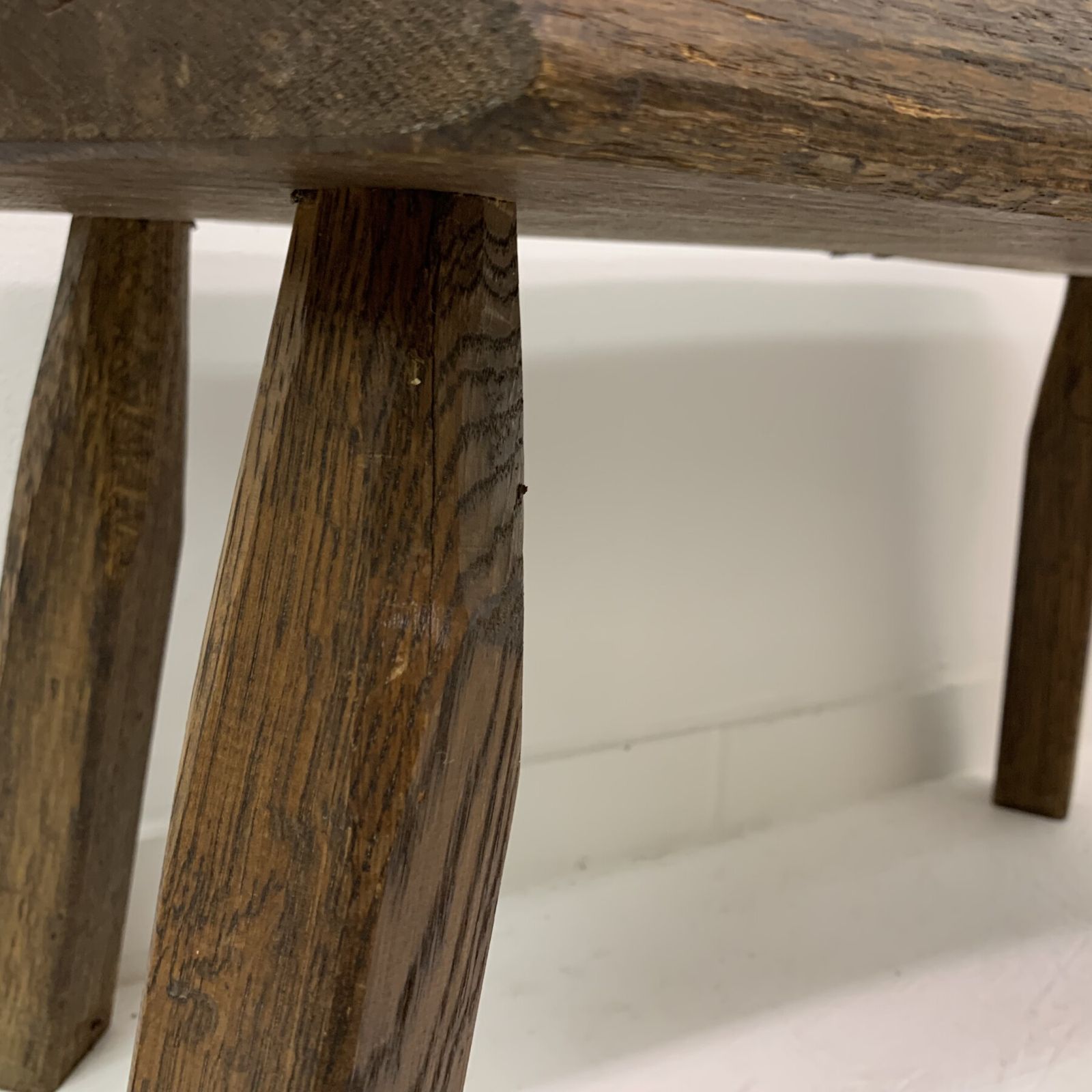 photo for sale Set Of 3 Brutalist Oak Wood Nesting Tables, 1970’s