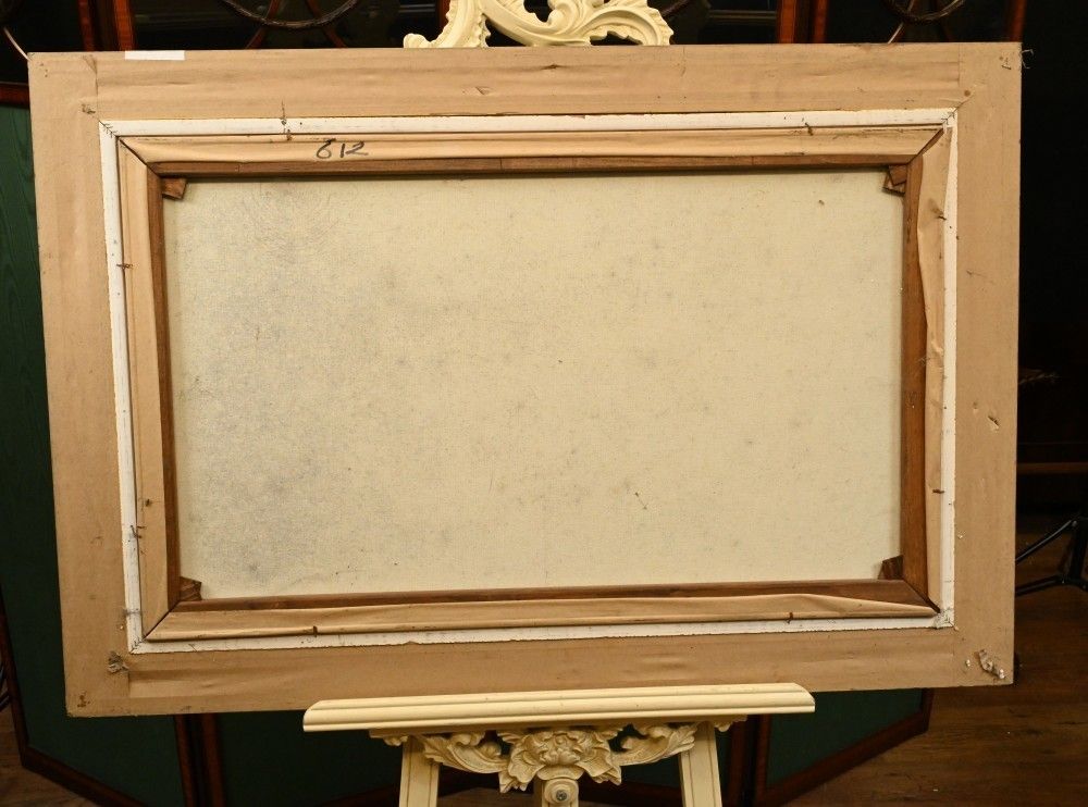 Antique French Oil Painting   Signed Impressionist Landscape photo Art