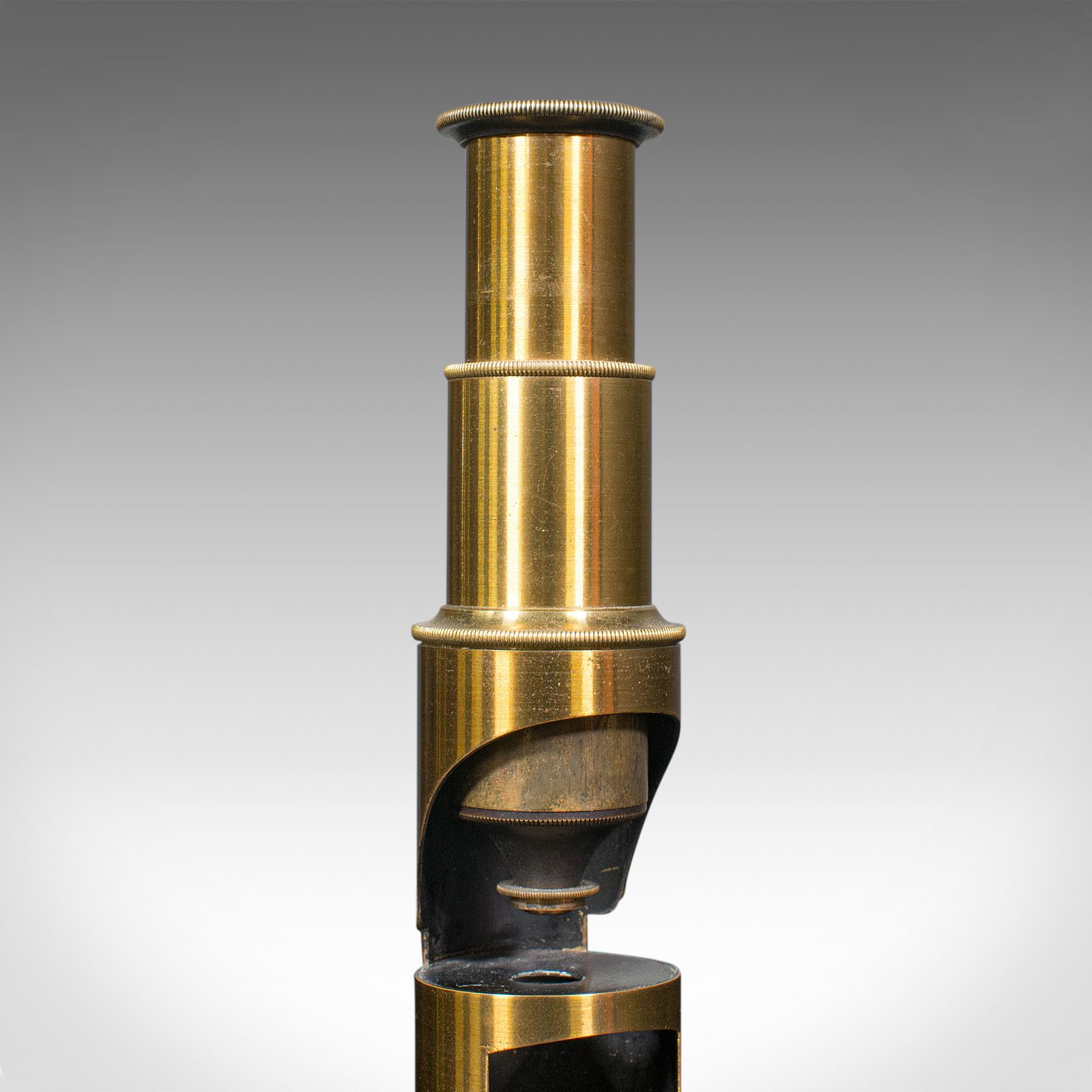 photo furniture Antique Pocket Field Microscope, English, Brass, Instrument, C.1910