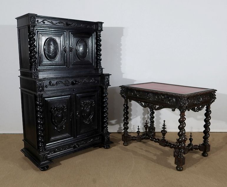 Set Louis XIII Style, Late 19th Century