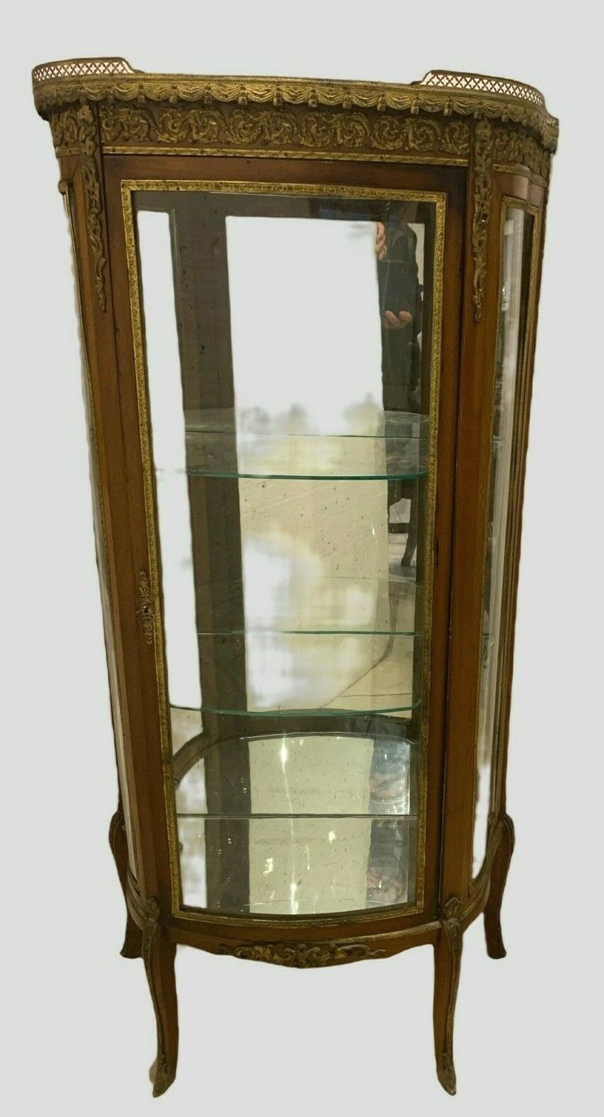 Napoleon III Showcase In Mahogany And Chiseled Bronze XX Century
