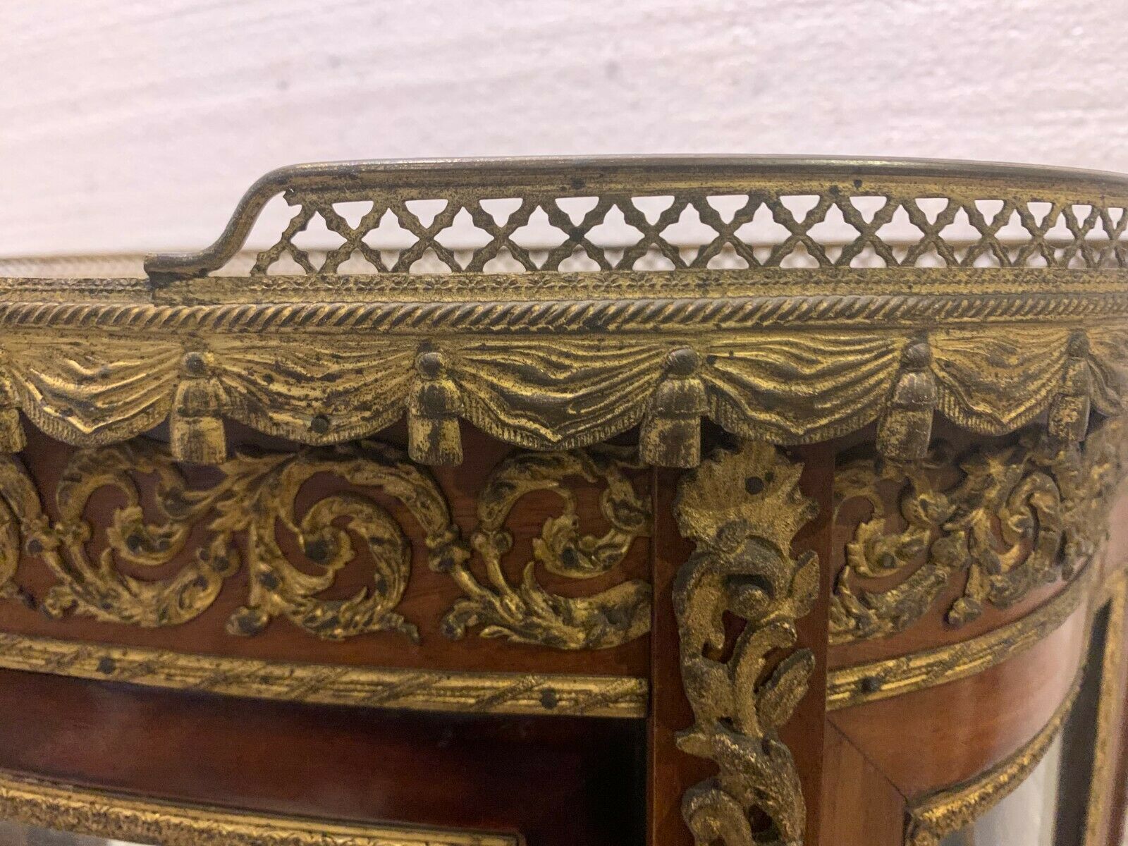 Napoleon III Showcase In Mahogany And Chiseled Bronze XX Century photo Furniture