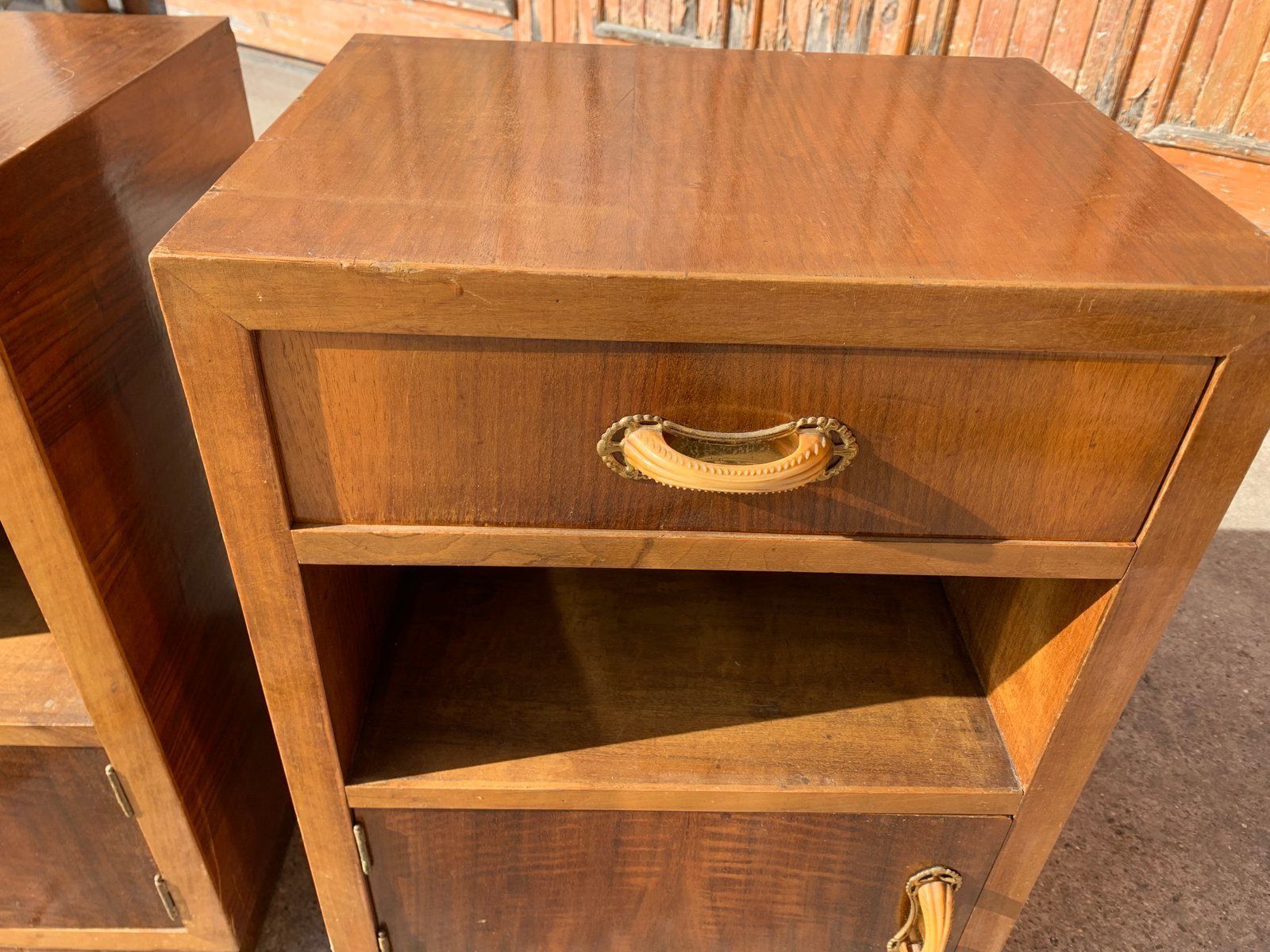Art Deco Italian Nightstands  1930s  Set Of 2 photo vinterior