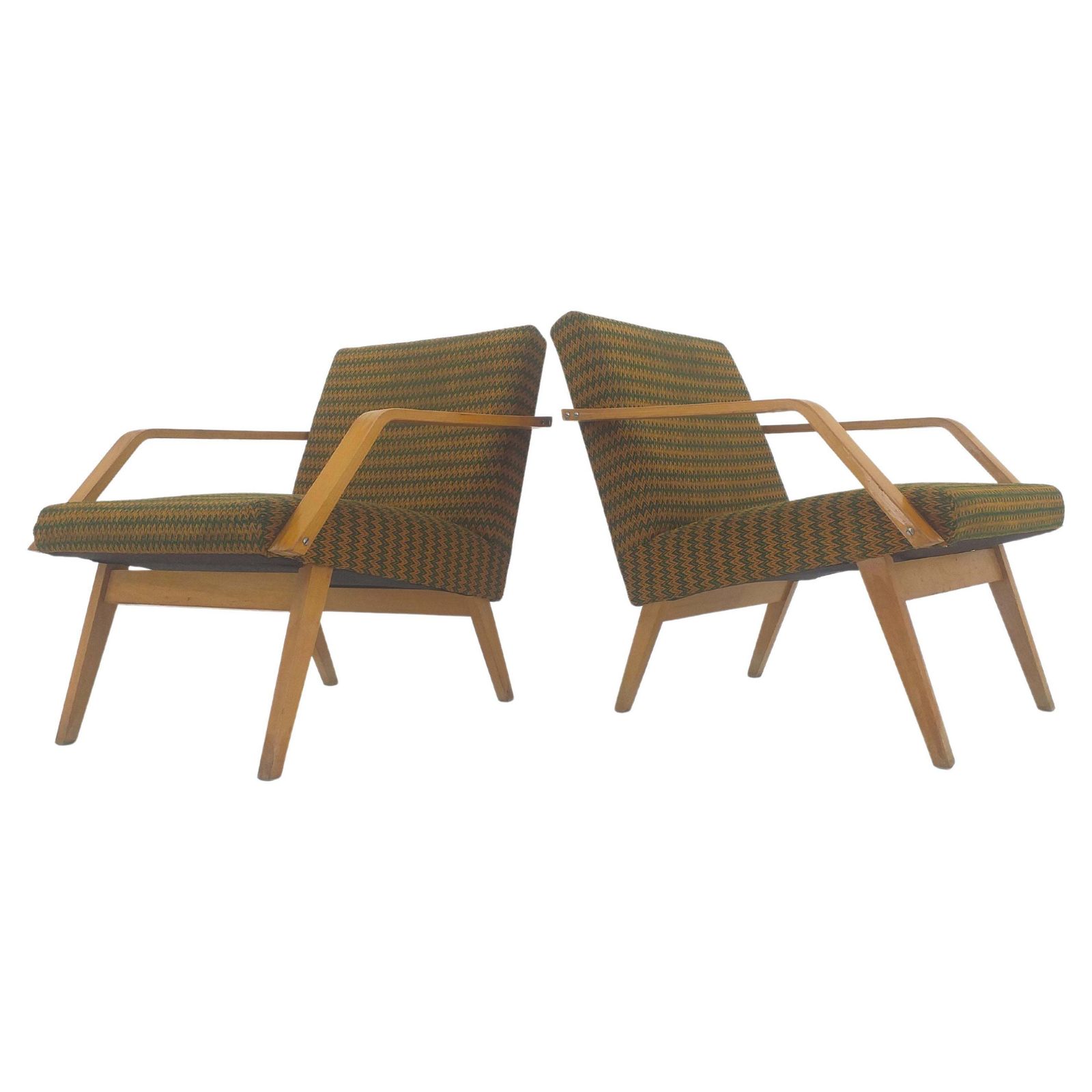 Pair Of Mid Century Armchairs Ton