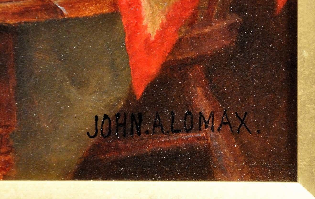John Arthur Lomax 1857 To 1923. English. When I Was A Boy. Framed Hunting & Interior Oil Painting. Country Pursuits Circa 1900 Victorian Period. photo furniture
