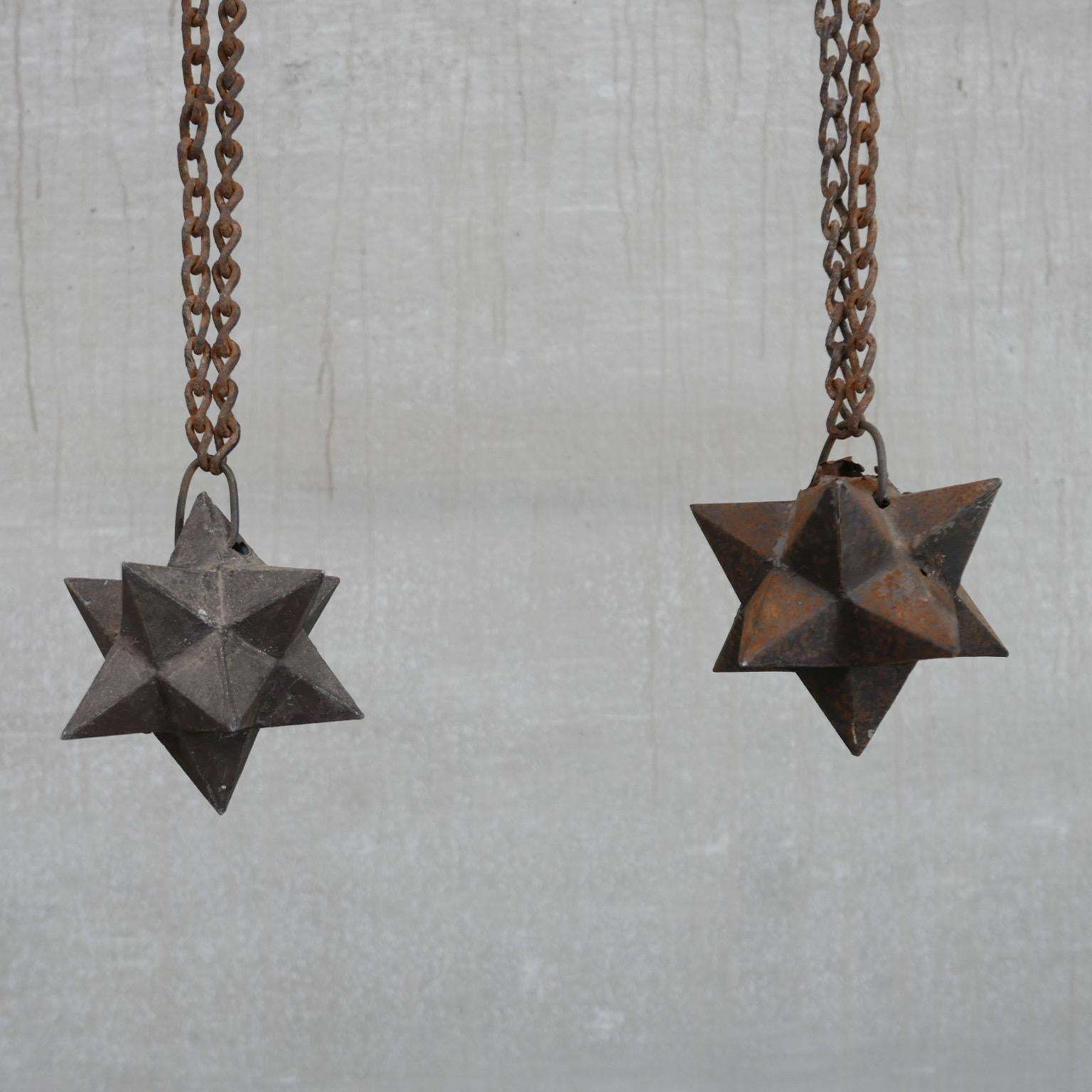 Antique French Cast Iron Geometric Etoile Star Curios photo 745.0