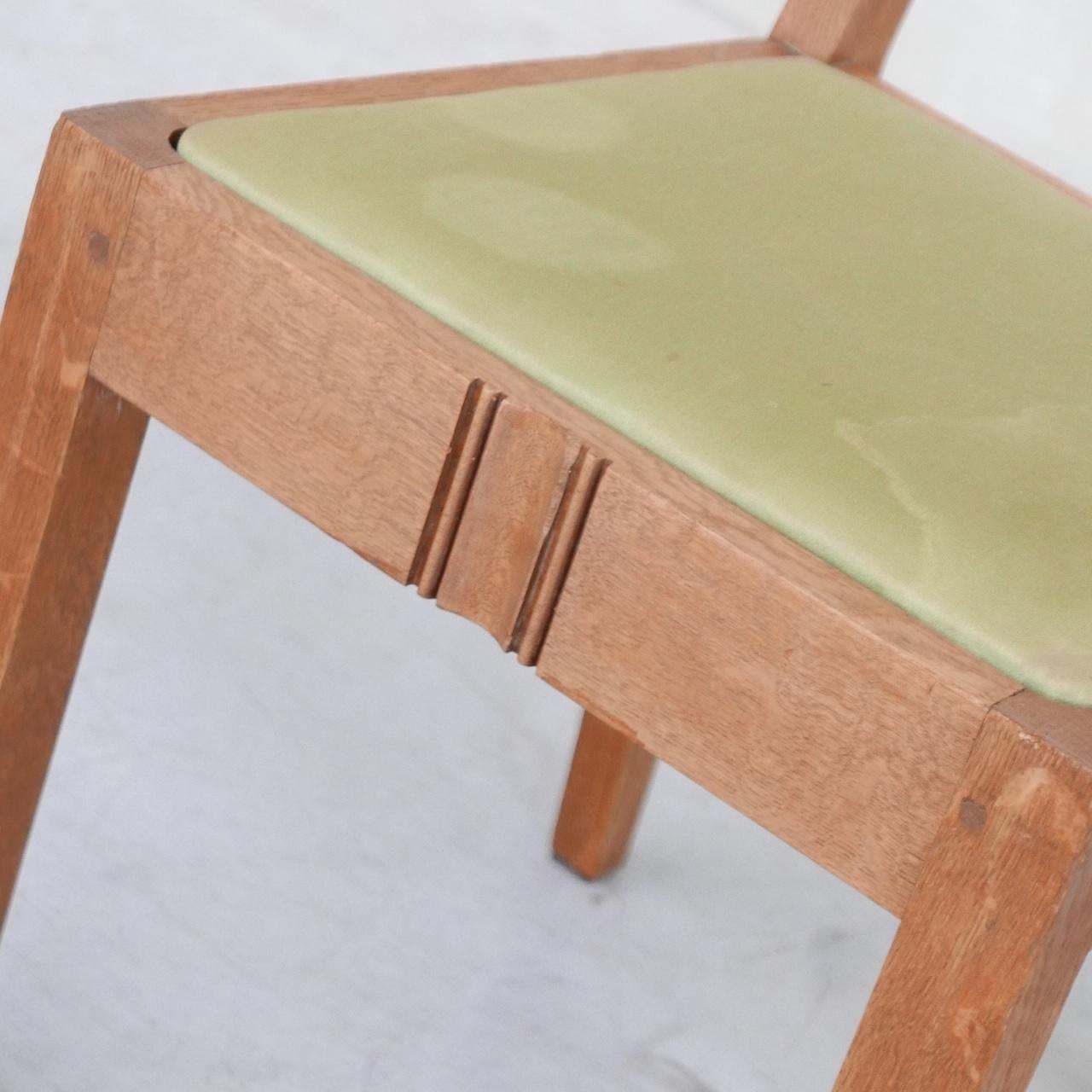 4590.0 Set Of Six Charles Dudouyt Art Deco Dining Chairs 6 photo
