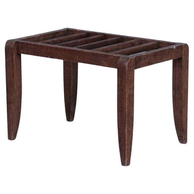 French Mid Century Wooden Luggage Racks, '10'