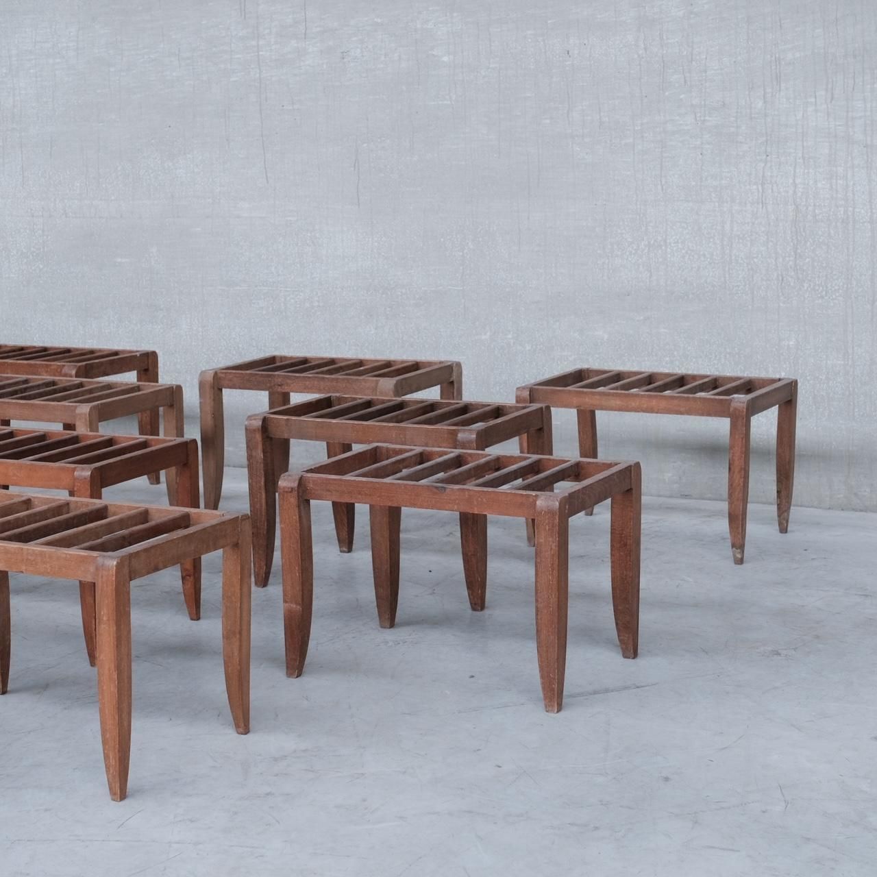 Home Decor French Mid Century Wooden Luggage Racks, '10' photo