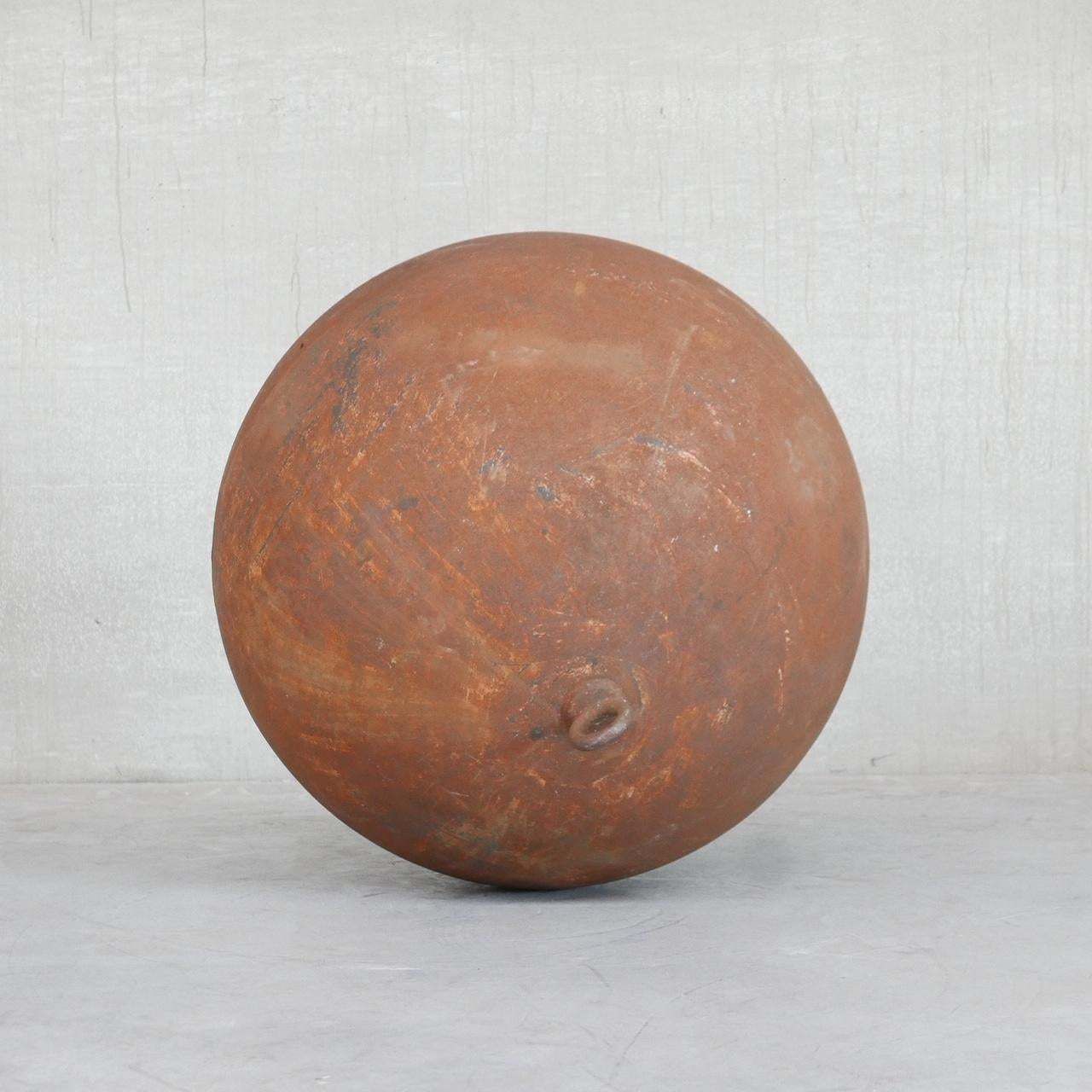 Huge Unusual Metal Ball Buoy Curio photo buy