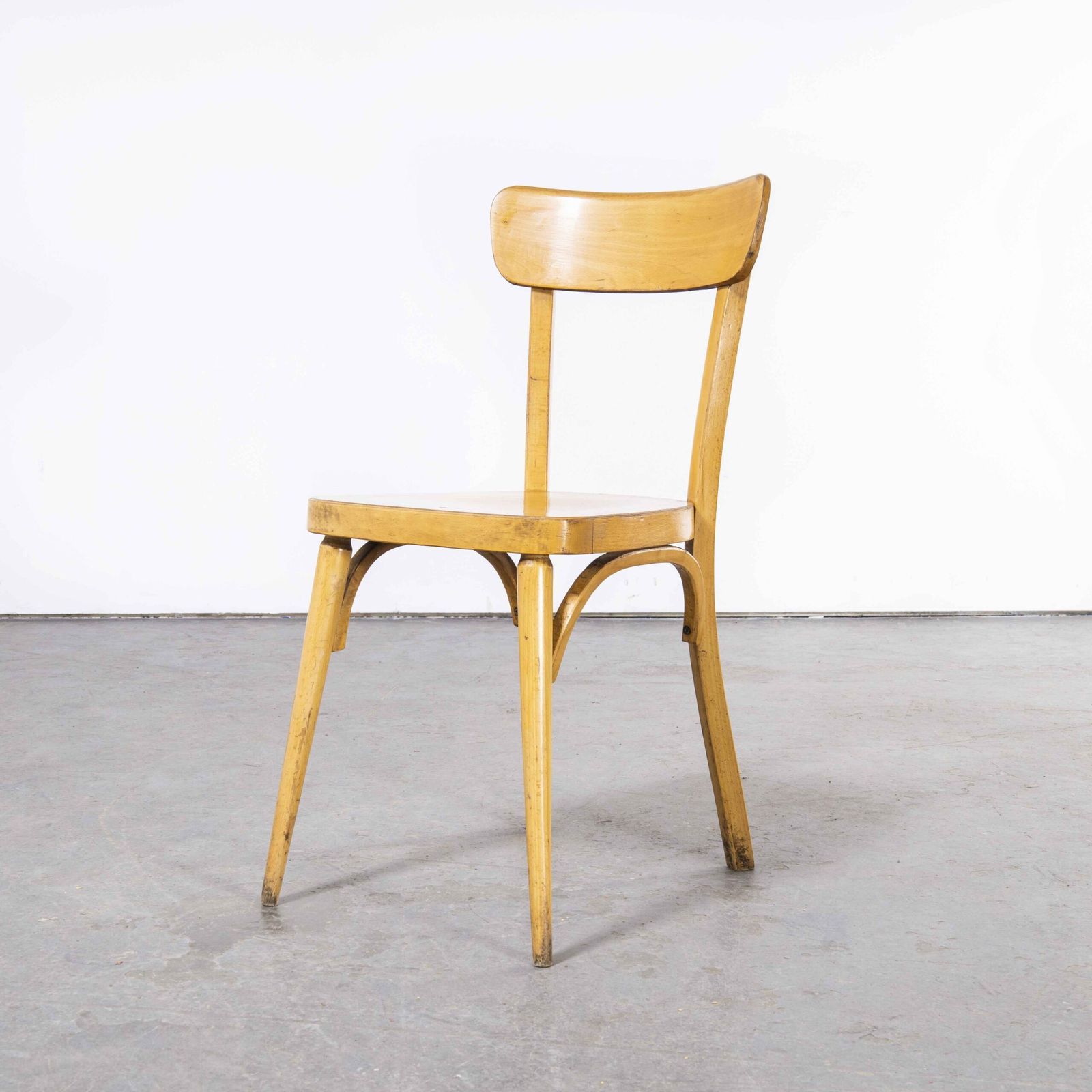 1950’s Baumann Bentwood Saddle Back Dining Chair – Honey – Set Of Four photo 528.0