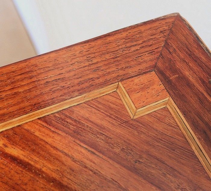 Small Cabinet In Marquetry Of Various Woods, Louis XVI Style – 1900 photo buy