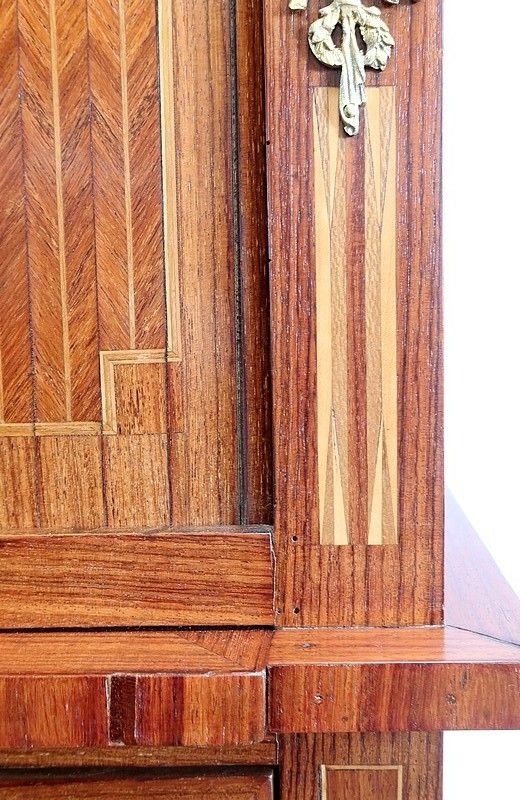 photo vinterior Small Cabinet In Marquetry Of Various Woods, Louis XVI Style – 1900