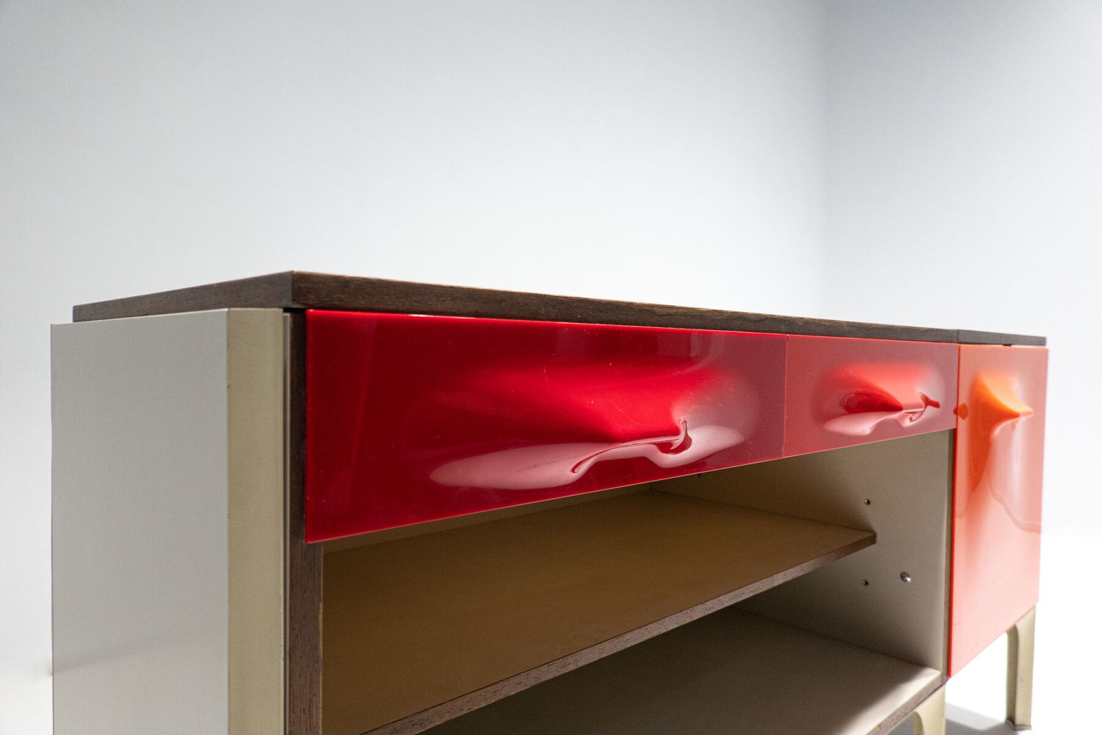 Mid Century Modern Desk With Sliding Top By Raymond Loewy photo vinterior