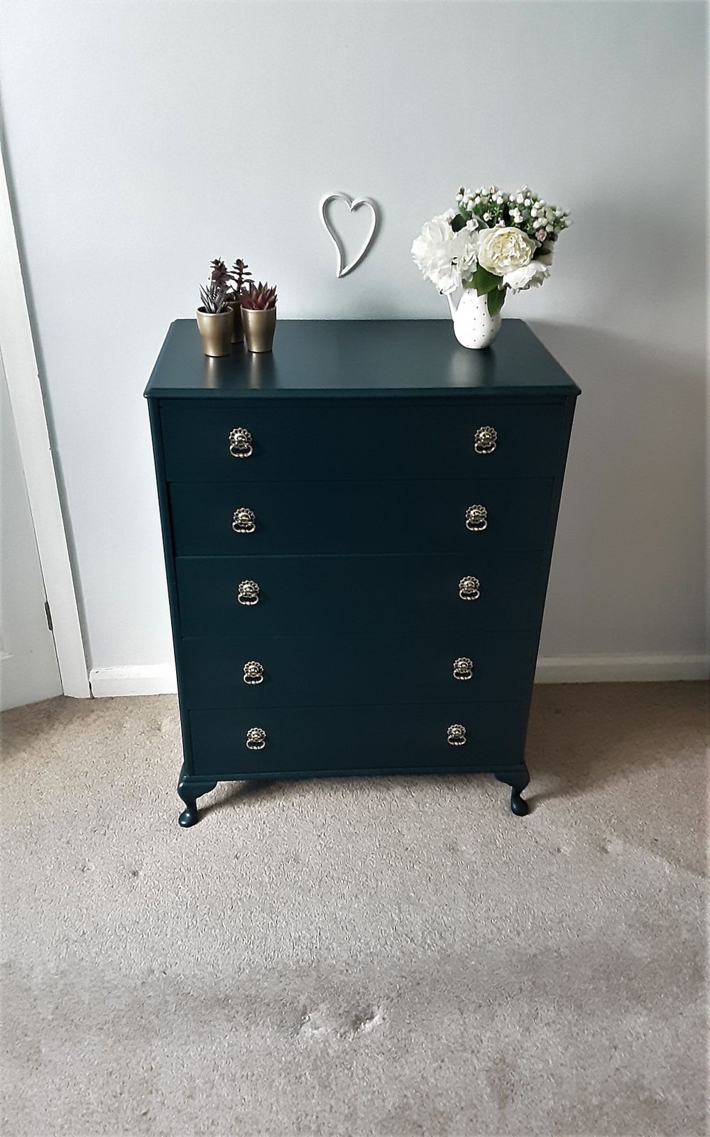 Queen Anne Style Drawers., 1960s photo 495.0