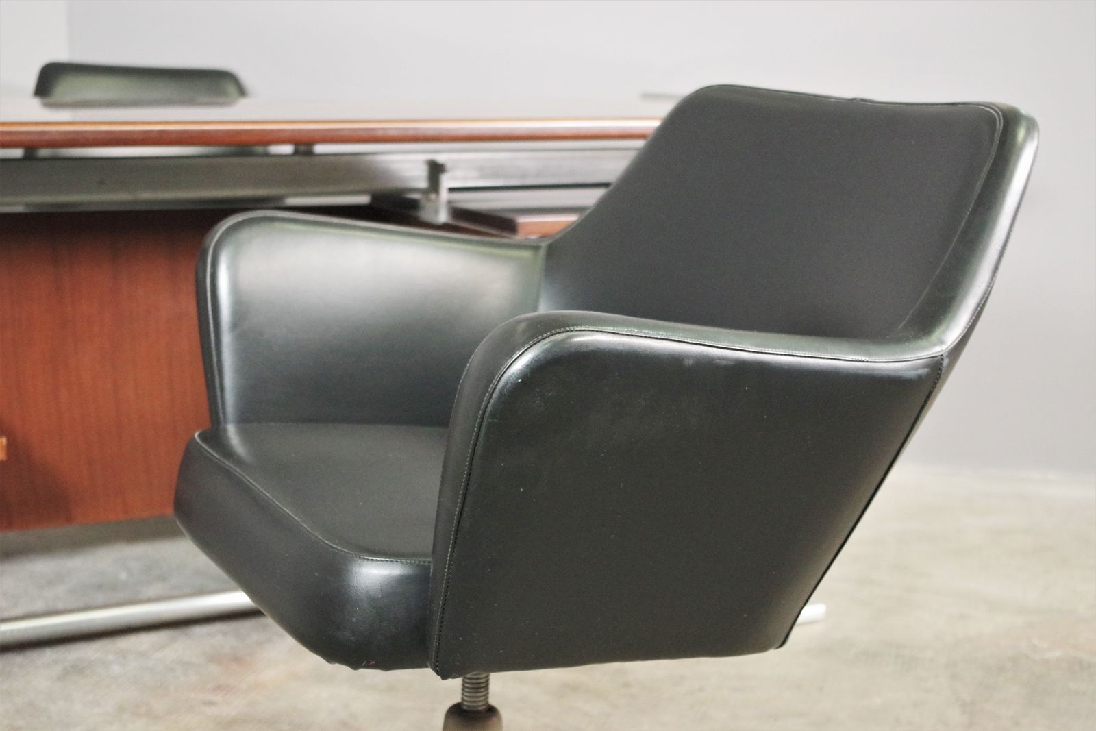 photo for sale Desk Set And 2 Fantoni Chairs, 60s