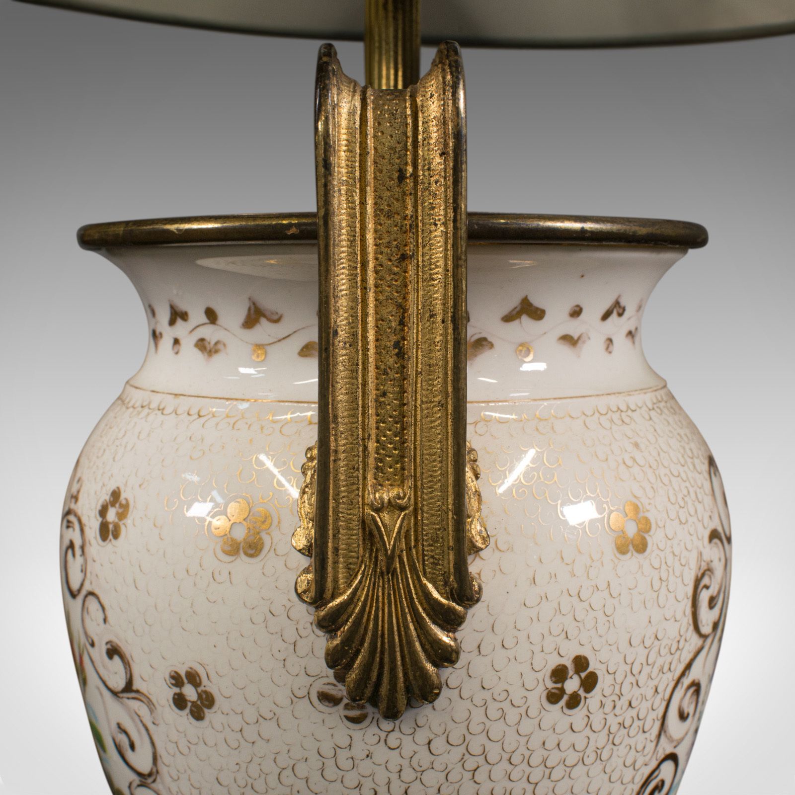 photo for sale Vintage Decorative Table Lamp, French, Ceramic Urn, Ornamental Light, Circa 1970