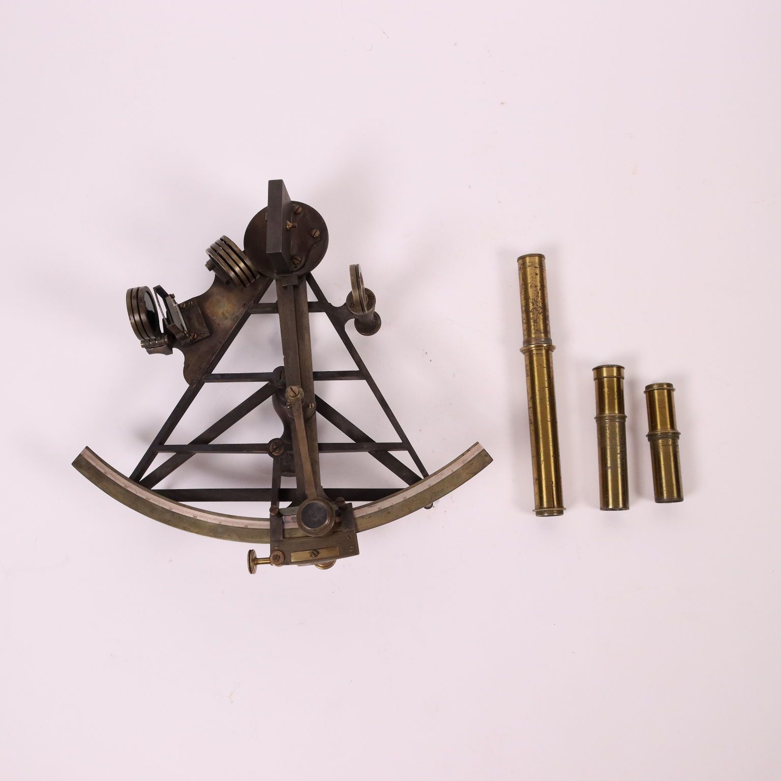 Brass And Mahogany Sextant England 19th Century photo 2016.5