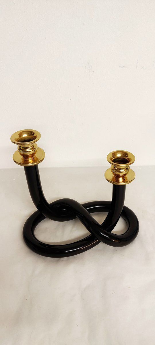 American Candle Holder By Dorothy Thorpe For Black Tender, 1960s photo vinterior