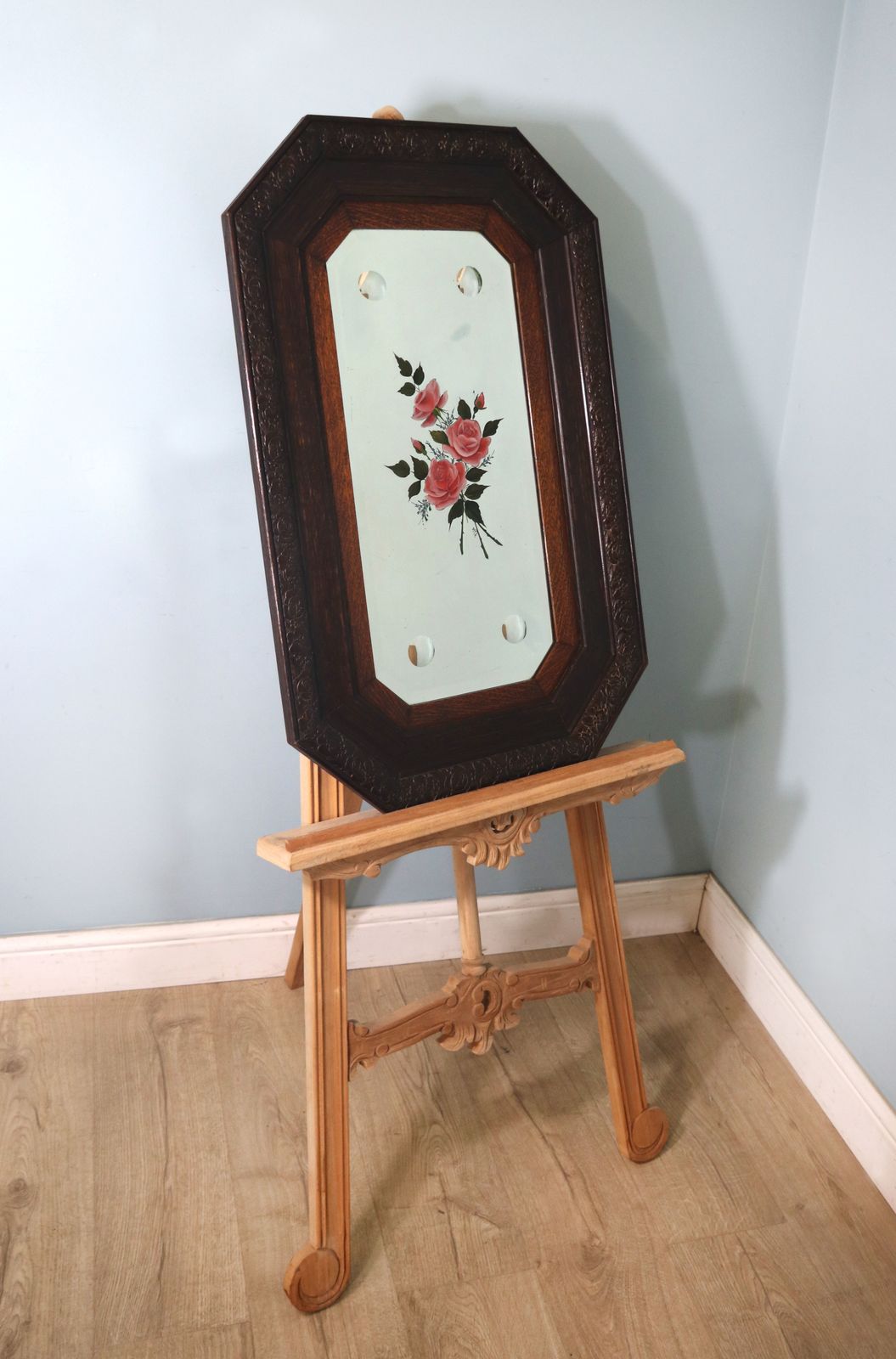 Late 19th Or Early 20th Century Decorative Wall Mirror. photo 195.0