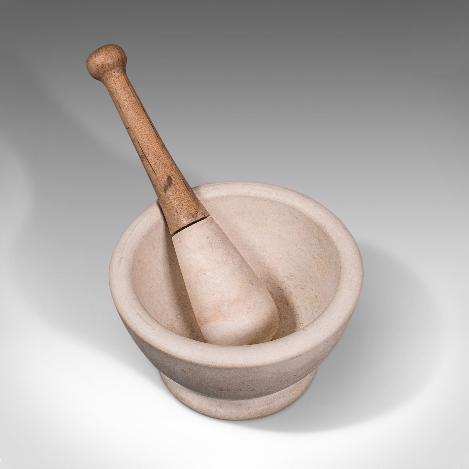 Antique Mortar And Pestle, English, Ceramic, Apothecary, Cookery Tool photo Home Decor