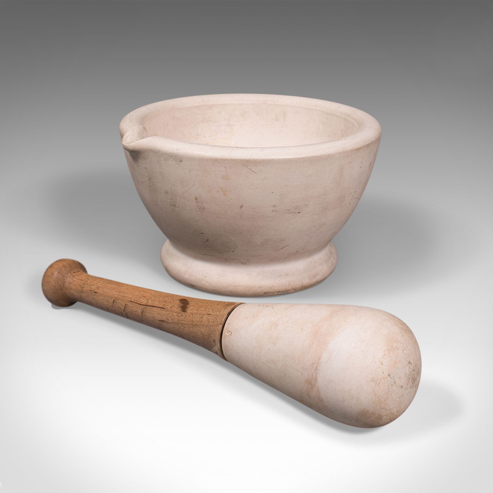 Antique Mortar And Pestle, English, Ceramic, Apothecary, Cookery Tool photo 495.0